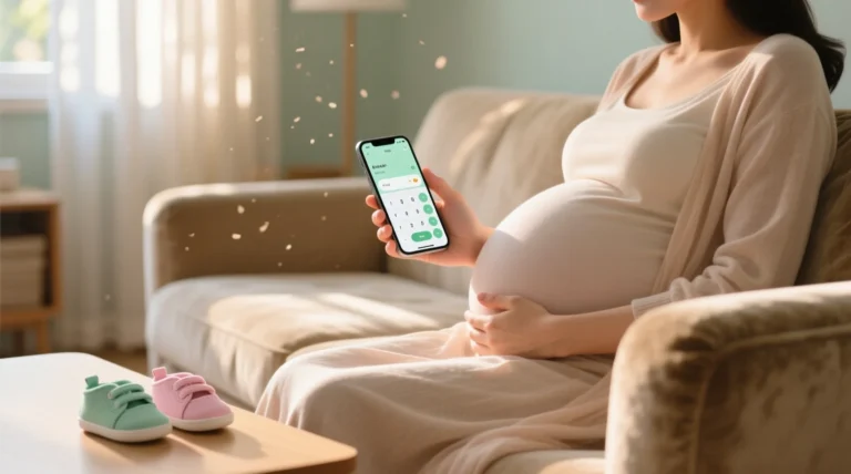 Precisão da calculadora gestacional com gestante usando o celular